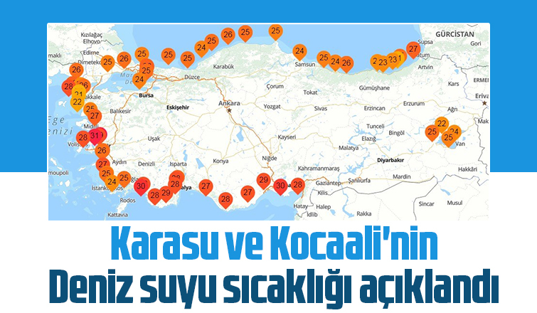 İşte Sakarya'nın deniz suyu sıcaklığı