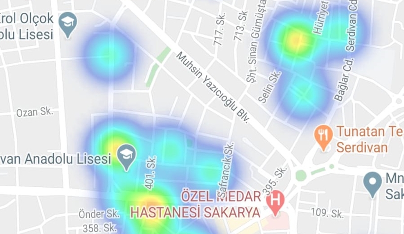 İşte Sakarya'nın ilçe ilçe korona haritası