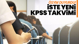 İşte yeni KPSS takvimi