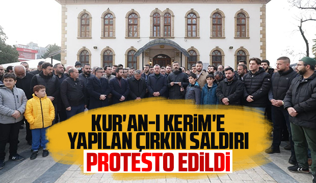 İsveç'te Kur'an-ı Kerim yakılması Sakarya'da protesto edildi