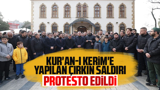 İsveç'te Kur'an-ı Kerim yakılması Sakarya'da protesto edildi