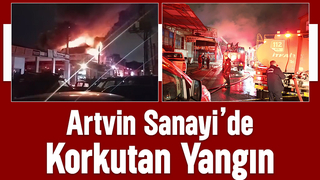 Sanayide büyük yangın; Alevler içinde