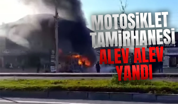 İşyeri alevlere teslim oldu