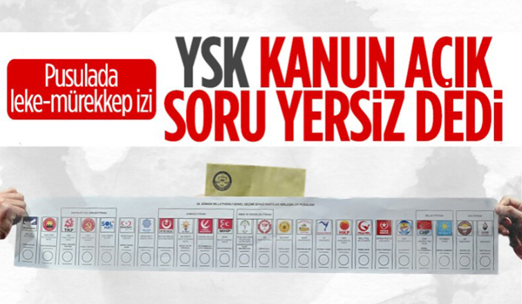 İYİ Partili temsilcinin oy pusulası ve zarftaki leke veya mürekkep izi başvurusunu YSK yersiz buldu