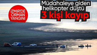 İzmir'de yangın söndürme helikopteri Tahtalı Barajı'na düştü