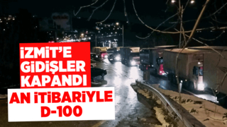 İzmit yolu kapandı