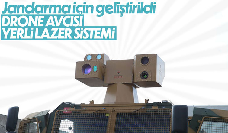 Jandarma Araca Monte Milli Lazer Sistemi tanıtıldı