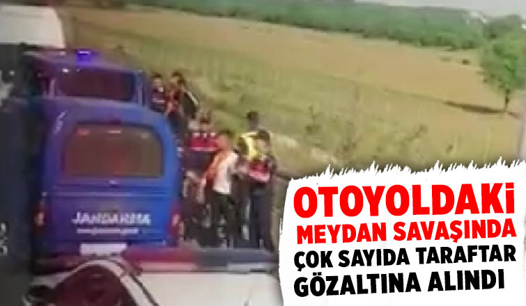 Jandarma çok sayıda taraftarı gözaltına aldı