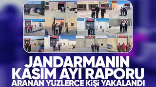 Jandarma Kasım ayı asayiş raporunu açıkladı