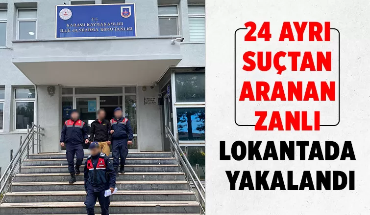 Jandarma lokantada yakaladı