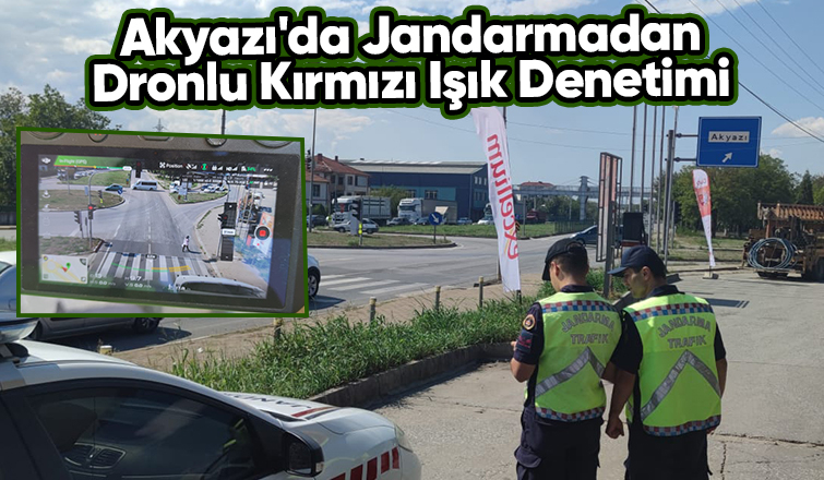 Jandarmadan dronlu trafik denetimi