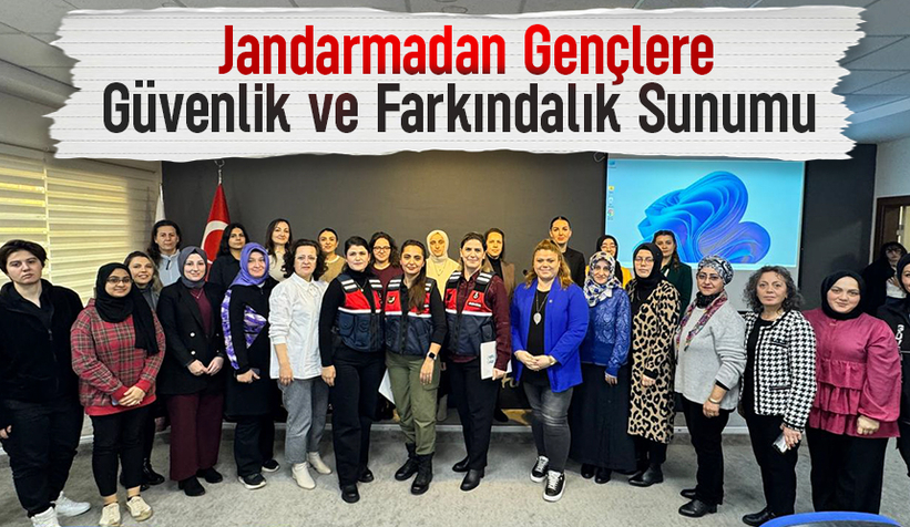 Jandarmadan üniversitede kadına şiddet ve uyuşturucuya karşı farkındalık eğitimi
