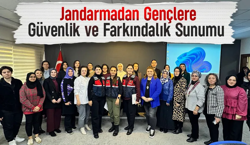 Jandarmadan üniversitede kadına şiddet ve uyuşturucuya karşı farkındalık eğitimi