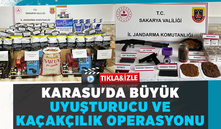 Jandarmadan uyuşturucu ve kaçakçılık operasyonu