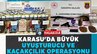 Jandarmadan uyuşturucu ve kaçakçılık operasyonu