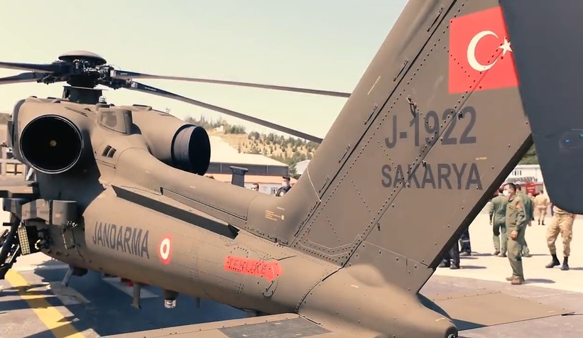 Jandarmanın 7'nci ATAK helikopterine Sakarya adı verildi