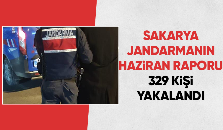 Jandarmanın Haziran ayı raporu