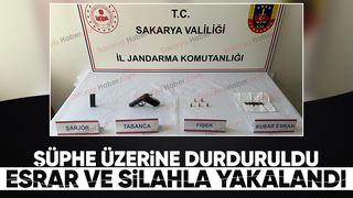 Jandarmanın şüphesi yakalattı