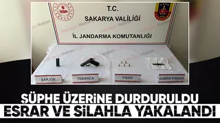 Jandarmanın şüphesi yakalattı