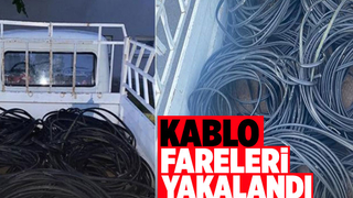 Kablo hırsızı 3 kişi yakalandı