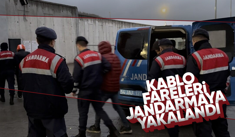 Kablo hırsızı 4 kişi yakalandı