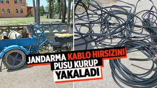 Kablo hırsızı aynı yere üçüncü kez gelince paketlendi