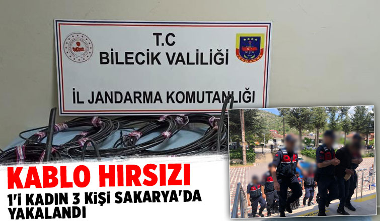 Kablo hırsızları Sakarya'da yakalandı