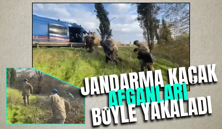 Kaçak Afganlar jandarmaya yakalandı