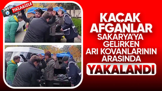 Kaçak Afganlar Sakarya ya gelirken yakalandı