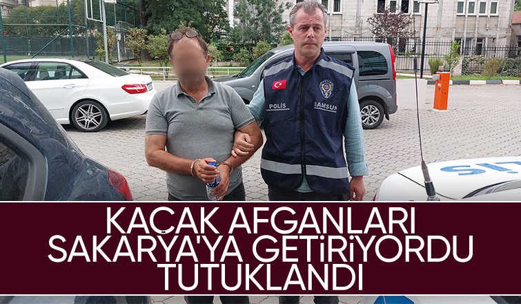 Kaçak Afganları Sakarya'ya getirirken yakalandı