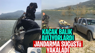 Kaçak balık avlarken yakalandılar