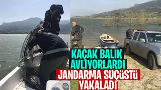 Kaçak balık avlarken yakalandılar