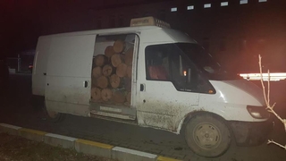 Kaçak kestikleri ağaçlarla birlikte yakalandılar