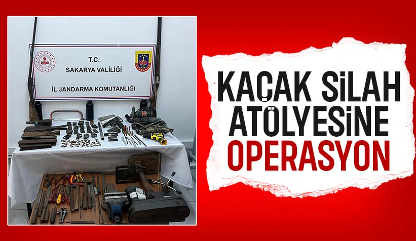 Kaçak silah atölyesine jandarma baskını