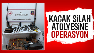 Kaçak silah atölyesine jandarma baskını