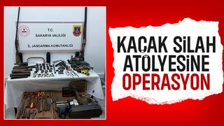 Kaçak silah atölyesine jandarma baskını