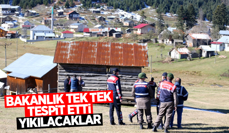 Kaçak yapılar tespit edildi, yıkılacaklar
