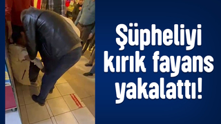 Kaçan şüpheli kırık fayans sayesinde yakalandı