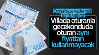 Kademeli doğalgaz tarifesi geliyor