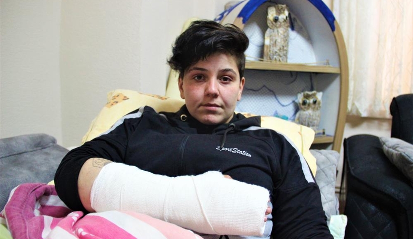 Kadın kurye trafikte dehşeti yaşadı