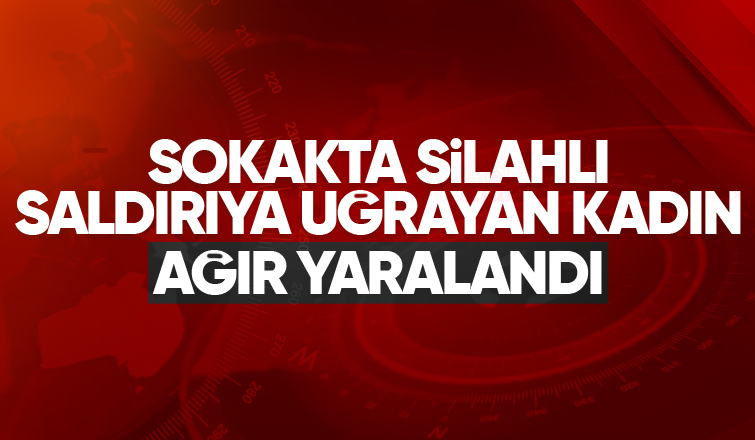 Kadını sokakta silahla vurup kaçtı