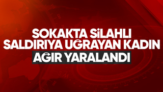 Kadını sokakta silahla vurup kaçtı