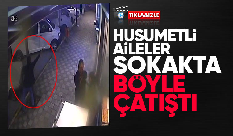 Kadınlar birbirlerine laf attı, kocaları silahla çatıştı: İşte o anlar