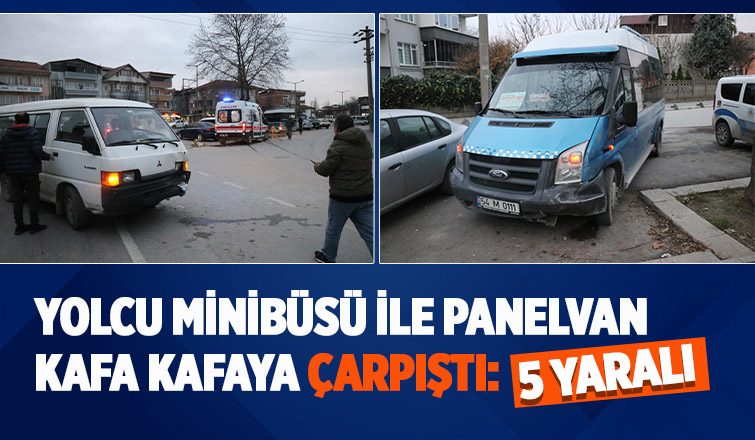 Kafa kafaya çarpıştılar: 5 yaralı
