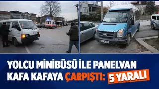 Kafa kafaya çarpıştılar: 5 yaralı