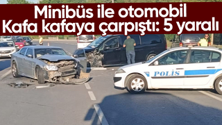 Kafa kafaya çarpıştılar. 5 yaralı