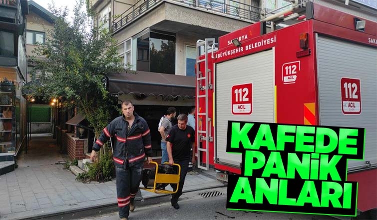 Kafenin fritözü alev aldı, ekipler harekete geçti