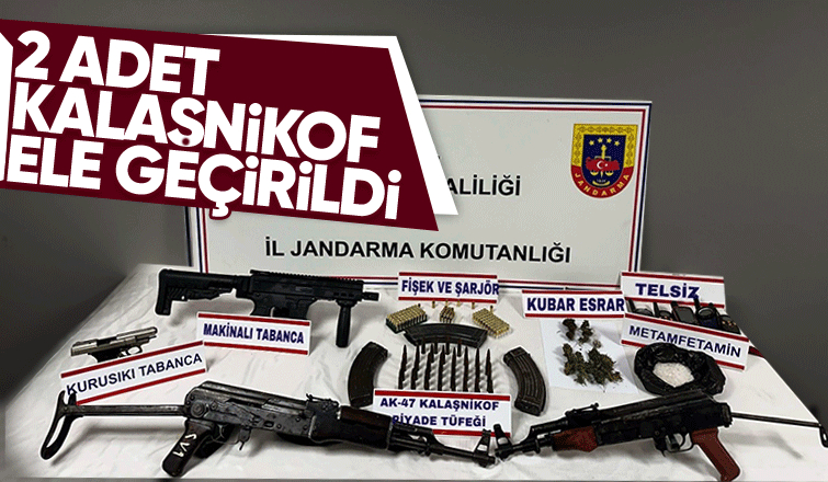 Kalaşnikoflarla yakalandılar