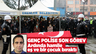 Kalbine yenik düşen genç polis için tören düzenlendi