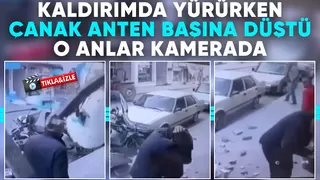 Kaldırımda yürürken ölümden döndü